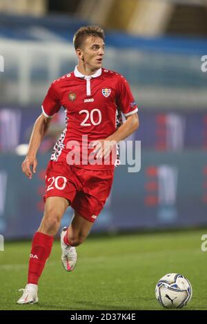 Florence, Italie. 07e octobre 2020. Florence 07/10/2020:Platica (Moldavie) en action pendant le match amical entre l'Italie et la Moldavie au stade Artemio Franchi à Florence. Crédit : Agence photo indépendante/Alamy Live News Banque D'Images