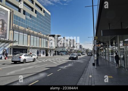 AUCKLAND, NOUVELLE-ZÉLANDE - 04 avril 2019 : Auckland / Nouvelle-Zélande - avril 4 2019 : vue sur le nouveau centre commercial Westfield à Newmarket Banque D'Images