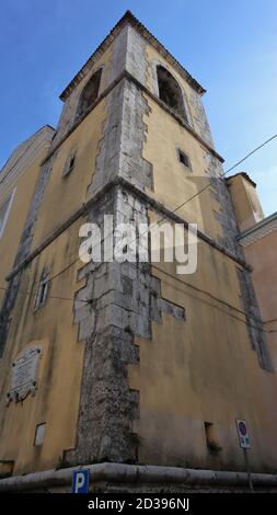 Bagnoli Irpino - Campanile della Chiesa Madre di Santa Maria Assunta Banque D'Images