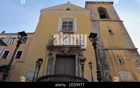 Bagnoli Irpino - Facciata della Chiesa di Santa Maria Assunta Banque D'Images