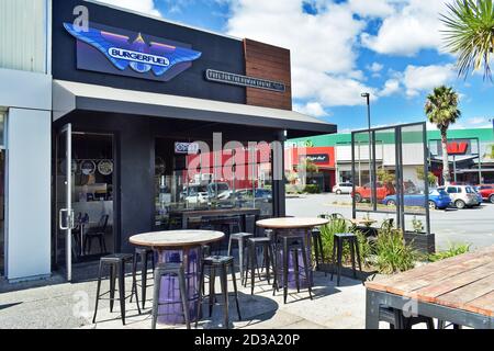 AUCKLAND, NOUVELLE-ZÉLANDE - 01 mars 2019 : Auckland / Nouvelle-Zélande - 21 2019 mars : le restaurant BurgerFuel dans le Hub Banque D'Images