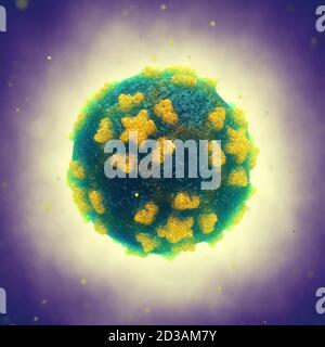 La poliomyélite/poliomyélite/paralysie infantile est une maladie infectieuse causée par le poliovirus Banque D'Images