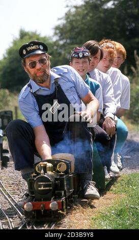 Modèle Club de chemin de fer Steam. Banque D'Images