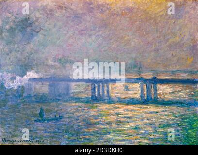 Pont Charing Cross (Londres), peinture de paysage par Claude Monet, 1903 Banque D'Images