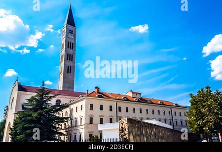 Monastère franciscain de Mostar, Bosnie-Herzégovine. Banque D'Images