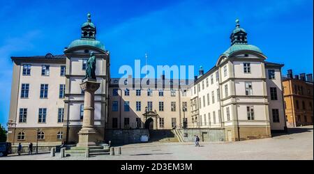 Wrangel Palace (bâtiment de la Cour de ville) sur l'île Riddarholmen. Stockholm, Suède Banque D'Images