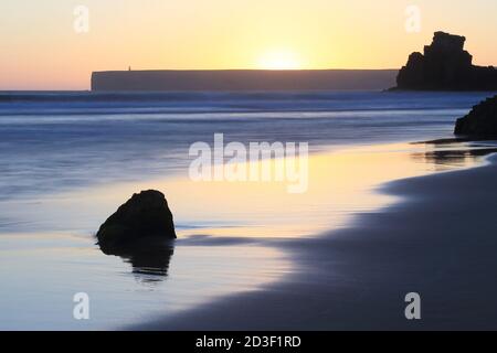 Cap de Saint Vincent, phare de Saint Vincent, Portugal, région de l'Algarve, Parc naturel du sud-ouest d'Alentejano et de la Costa Vicentina Banque D'Images