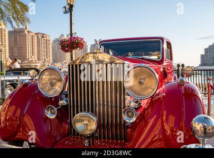 Doha,Qatar- 30 mars 2020: 1936 Rolls royce Phantom iii voiture classique Banque D'Images
