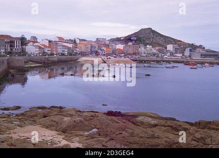 Vue d'ensemble. Muxia, province de la Coruña, Galice, Espagne. Banque D'Images