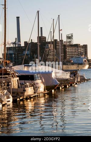 Images de FellsPoint et Inner Harbor, centre-ville de Baltimore City, maryland Banque D'Images