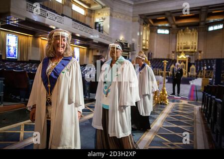 Freemasonss' Hall à Londres, siège de l'United Grand Lodge of England et lieu de rencontre pour les Masonic Lodges, Queen Street, Covent Garden. Banque D'Images