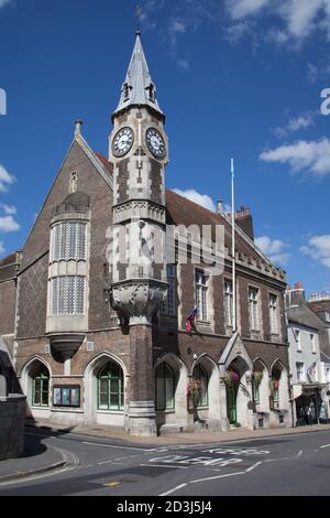 Le bâtiment Corn Exchange de Dorchester, Dorset, au Royaume-Uni, a été construit le 20 juillet 2020 Banque D'Images