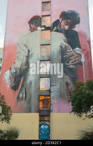 LE 13ÈME QUARTIER EN PLEIN AIR MUSÉE D'ART DE LA RUE À PARIS Banque D'Images