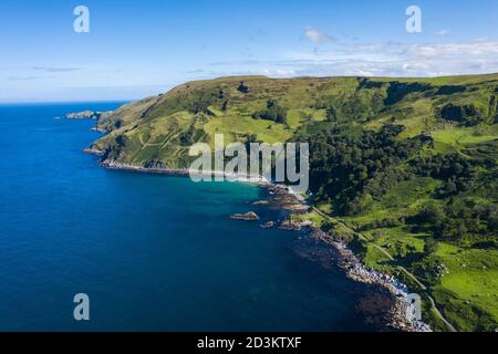 Murlough Bay Ballycastle en direction de Torr Head Banque D'Images