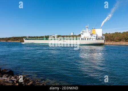 Irving Oil Company navire-citerne Nouvelle-Angleterre dans le Cap Canal de la morue Banque D'Images