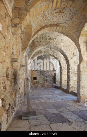 Mystras (Mistras) site du patrimoine mondial du Péloponnèse, Grèce Banque D'Images