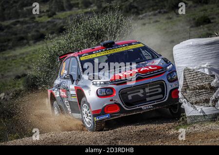 24 OSTBERG Mads (NOR), ERIKSEN Torstein (NOR), Citroën C3 R5, pH Sport WRC 2, action lors du Rallye Italia Sardegna 2020, 6e tour du Championnat WRC 2020 de la FIA du 8 au 11 octobre 2020 à Alghero, Sardegna en Italie - photo Paulo Maria / DPPI crédit: LM/DPPI/Paulo Maria/Alay Live News Banque D'Images