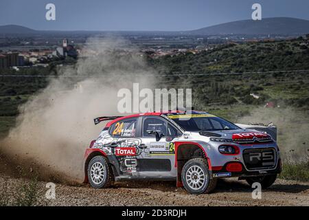 24 OSTBERG Mads (NOR), ERIKSEN Torstein (NOR), Citroën C3 R5, pH Sport WRC 2, action lors du Rallye Italia Sardegna 2020, 6e tour du Championnat WRC 2020 de la FIA du 8 au 11 octobre 2020 à Alghero, Sardegna en Italie - photo Paulo Maria / DPPI crédit: LM/DPPI/Paulo Maria/Alay Live News Banque D'Images