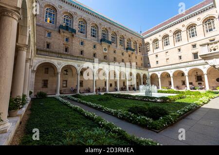 Courtyard, McKim Building, Copley Square, , Boston public Library, Boston, Massachusetts, États-Unis Banque D'Images