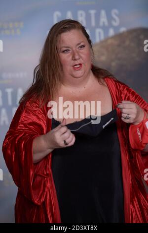 8 octobre 2020, Madrid, Madrid, Espagne: Itziar Castro assiste à la première â€˜Cartas Mojadasâ€™ au Gran Teatro principe Pio le 8 octobre 2020 à Madrid, Espagne (Credit image: © Jack Abuin/ZUMA Wire) Banque D'Images