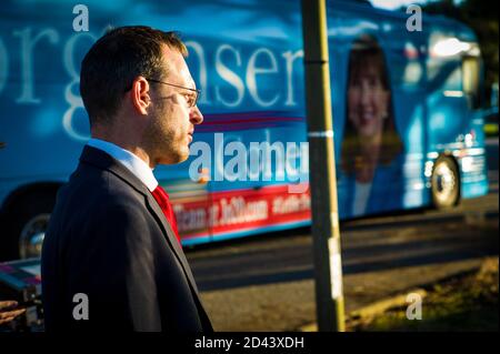 Newport News, Virginie, États-Unis. 8 octobre 2020. Lors d'un rassemblement de campagne à Huntington Park à Newport News, Virginie, le 8 octobre 2020. Crédit : John C. Clark/ZUMA Wire/Alay Live News Banque D'Images