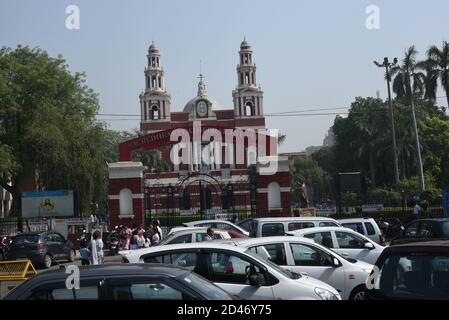 NEW DELHI, INDE - la cathédrale du Sacré-cœur, une église catholique romaine appartenant au latin Rite les plus anciens bâtiments de l'église Connaught place, Inde. Banque D'Images