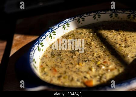 Tarte au poulet maison Banque D'Images