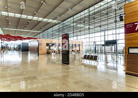 Hall d'enregistrement du nouvel aéroport de Berlin Brandenburg Banque D'Images