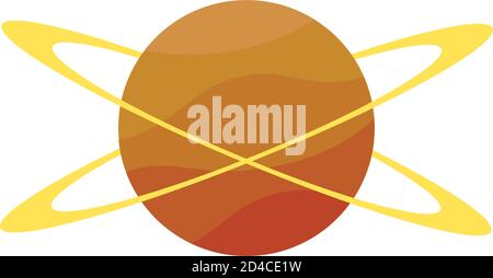planète spatiale avec motif vectoriel d'icônes orbites Illustration de Vecteur