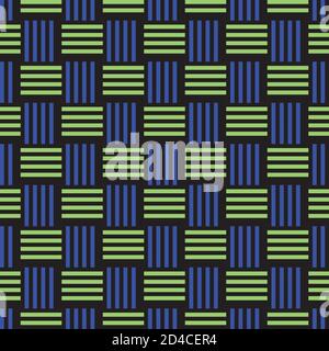 Motif sans couture avec segments de couleur horizontaux et verticaux Illustration de Vecteur