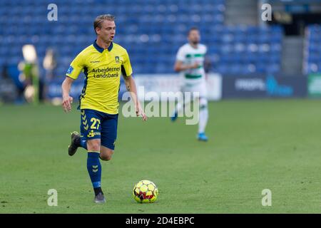 Brondby, Danemark. 1er août 2019. Simon Hedlund (27) de Brondby SI vu pendant le match de qualification de l'UEFA Europa League entre Brondby IF et Lechia Gdansk à Brondby Stadion, (photo: Gonzales photo - Thomas Rasmussen). Banque D'Images