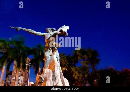 statue de rajah sulayman à manille, philippines Banque D'Images