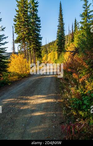 Passez le Creek Pass, Metaline Falls, Washington, État. Banque D'Images