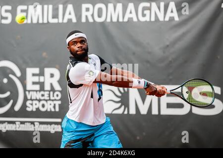 Parme, Italie. parme 2020, Italie, 09 octobre 2020, Frances Tiafoe au cours de l'ATP Challenger 125 - Internazionali Emilia Romagna - tennis Internationals - Credit: LM/Roberta Corradin Credit: Roberta Corradin/LPS/ZUMA Wire/Alamy Live News Banque D'Images