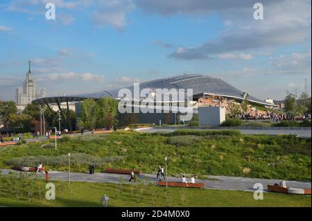 Parc Zaryadye dans le centre de Moscou, Russie Banque D'Images