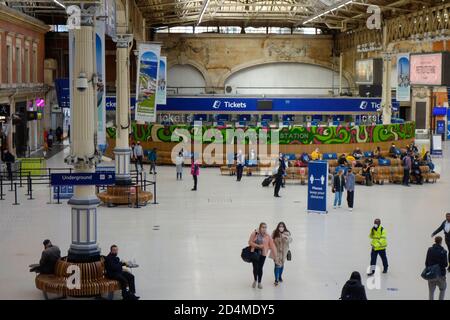 La gare de Victoria, Londres, Angleterre, Royaume-Uni Banque D'Images