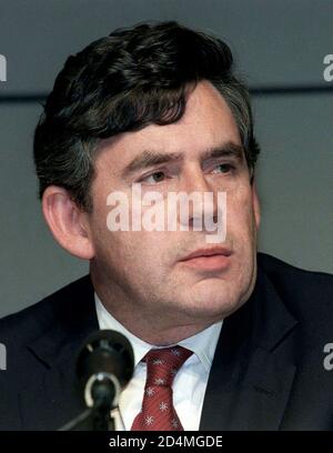 Gordon Brown, chancelier de l'Échiquier du Royaume-Uni Banque D'Images