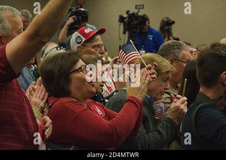 Les électeurs républicains de la région de St. Louis assistent à un GOP à St. Louis, Missouri Banque D'Images