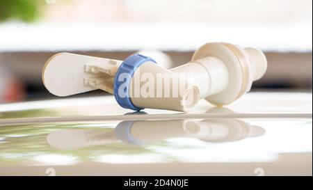 Fermez le robinet d'eau Banque D'Images