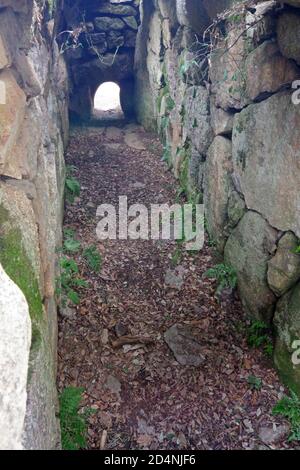 La tombe des géants de Pascaredda à Calangianus, Sardaigne, Italie Banque D'Images