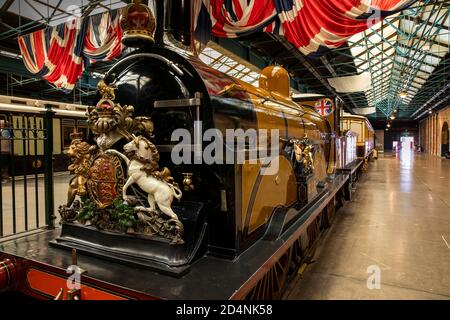 Royaume-Uni, Angleterre, Yorkshire, York, Musée national des chemins de fer, Locomotive Gladstone, a utilisé Londres-Brighton, entre 1900 et 1920 Banque D'Images