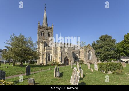 Eglise St Giles, Sidbury, près de Sidmouth, Devon, Royaume-Uni Banque D'Images