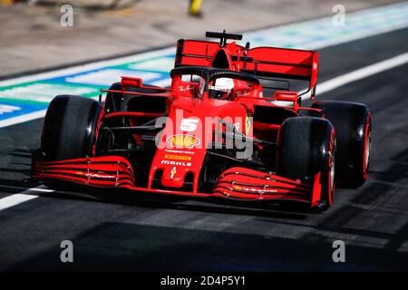 05 VETTEL Sebastian (ger), Scuderia Ferrari SF1000, action pendant la Formule 1 Aramco Grosser Preis Der Eifel 2020, Grand Prix Eifel, du 9 au 11 octobre 2020 sur le N.rburgring, à N.rburg, Allemagne - photo Xavi Bonilla / DPPI crédit: LM/DPPI/Xavi Bonilla/Alay Live News Banque D'Images