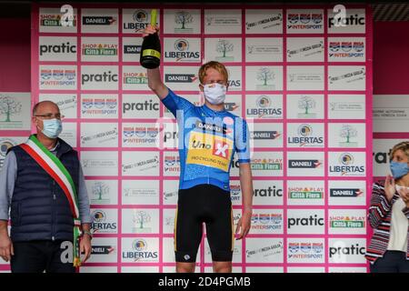 buja, Italie, 10 octobre 2020, Andreas Leknessund - Uno XPro Cycling Team également porter le blu Jersey pendant moins de 23 Elite - en ligne course - Road Race San Vito al Tagliamento - Buja, Street Cycling - Credit: LM/Luca Tedeschi/Alay Live News Banque D'Images