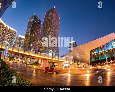 Las Vegas, 25 septembre 2020 - vue extérieure du complexe Aria Banque D'Images