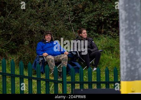 Bridgend, pays de Galles, Royaume-Uni. 10 octobre 2020. Penybont contre TNS au parc Bryntirion dans le premier ministre JD Cymru le 10 octobre 2020. Crédit : Lewis Mitchell/Alay Live News Banque D'Images