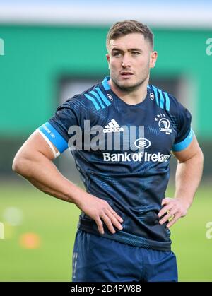 Monigo Stadium, Trévise, Italie, 10 octobre 2020, Jordan Larmour (Leinster) pendant Benetton Trévise vs Leinster Rugby, Rugby Guinness Pro 14 - Credit: LM/Ettore Griffoni/Alamy Live News Banque D'Images