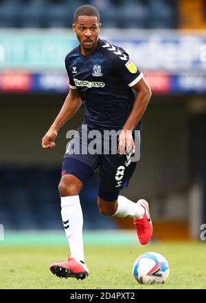 Timothée Dieng de Southend Unis pendant le match Sky Bet League 2 entre Southend United et Exeter City à Roots Hall, Southend, le samedi 10 octobre 2020. (Credit: Jacques Feeney | MI News) Credit: MI News & Sport /Alay Live News Banque D'Images