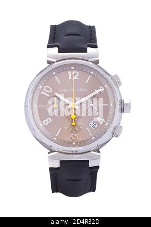 MANILLE, PHILIPPINES - 08 octobre 2020: Montre de luxe isolée sur fond blanc pour hommes et femmes montre de poignet Banque D'Images