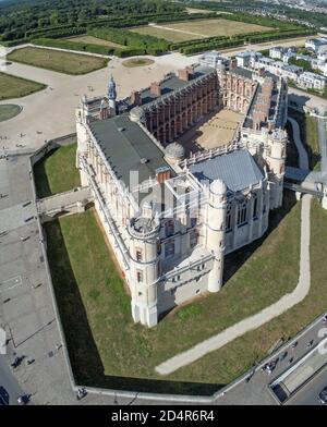 France, Yvelines, Château de Saint Germain-en-Laye et Musée national des antiquités (vue aérienne) Banque D'Images